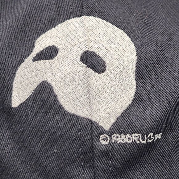 Vintage Phantom Of The Opera Strapback Adjustable Cotton Hat Embroidered Mask - Picture 2 of 13